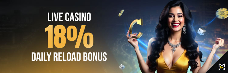 Casino 18% Daily Reload Bonus 5,000 BDT